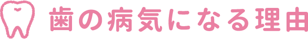 歯の病気になる理由